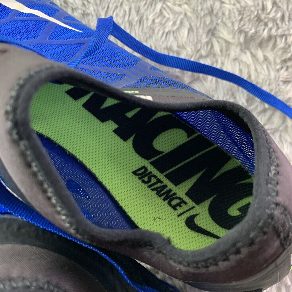 Nike Track Shoes Men 11 Blue White Black Green Zoom Mamba 3 Racing Spikes 706617 - Picture 11 of 13